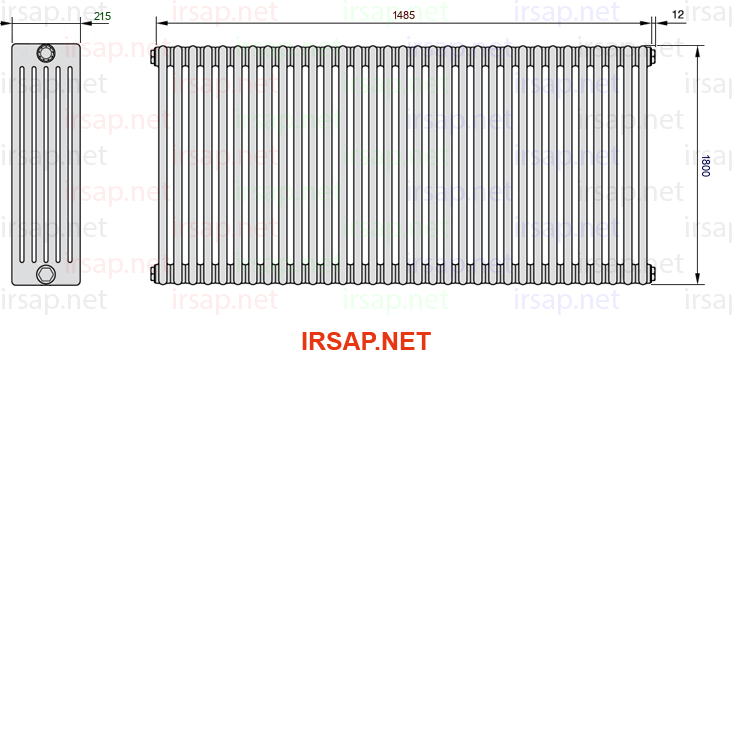Радиатор IRSAP Tesi 61800/33 T23 CL 01
